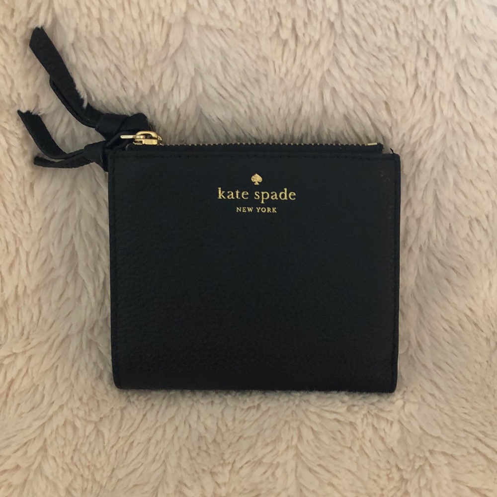 NWOT Small Black Kate Spade Bifold Wallet
